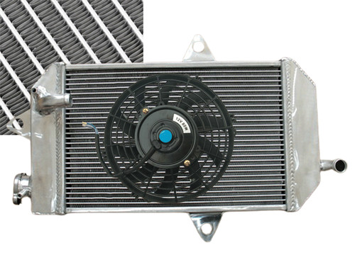Aluminum radiator fan pour - aluminum, atv