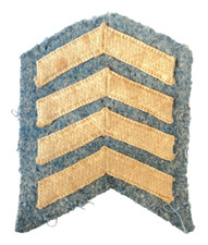 RARE 4 Chevrons brisques bleu