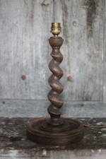 Lampe bois, pied de lampe bois