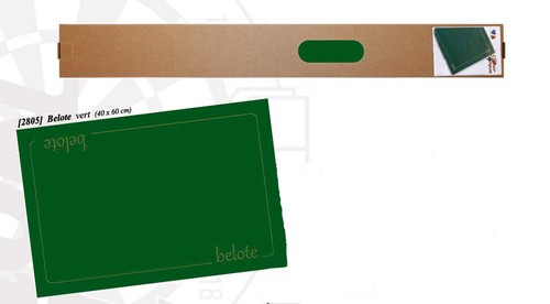 Tapis carte jouer belote - tapis,