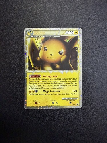 Carte pokémon raichu prime - pokémon,