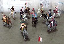 Lot de 10 cavaliers métal