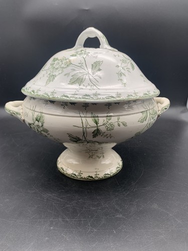 Soupière ancienne faïence - en,