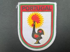 ECUSSON Patch PORTUGAL Brodé Blason Coq de Barcelos 8cm Vintage Europe Rare