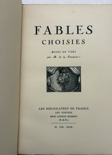 Livre fables choisies de la - livre, m.