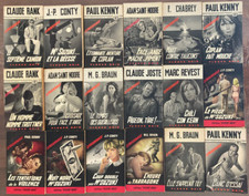 Lot 89 TBE  + 4 BE Romans Espionnage Fleuve Noir Années 60 70