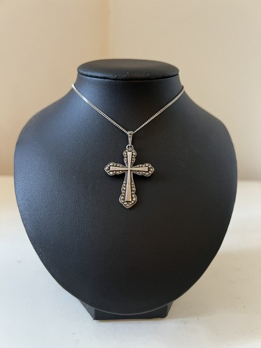 Collier pendentif croix argent - collier,