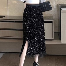 Femme Midi Velours Jupes