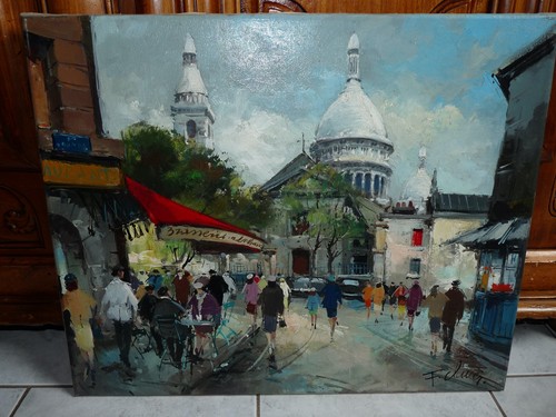 Superbe tableau peinture paris - tableau,