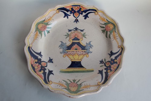 Ancien plat faïence malicorne - ancien,