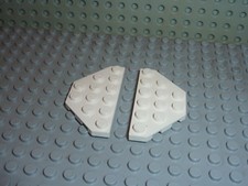 2 x LEGO Star wars White Plate ref 2419 / Set 10189 9525 10198 7261 7679 8480...