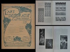 L'ART DECORATIF AVRIL 1902 RENE MENARD, SERRURIER-BOVY, MAJORELLE, ANTOON WELIE