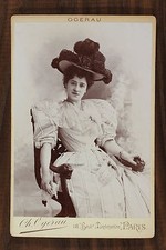 Lucile Chassaing Actrice Théâtre Cabinet card Photo Ogerau Paris