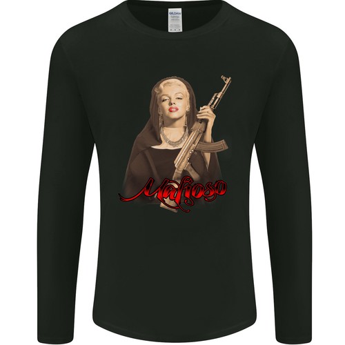 Marilyn mafioso gangster - ak-47,