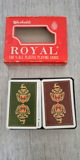 Cartes De Jeu Royal - Poker - Lavables - 100% Plastique - Années 80 - Rares