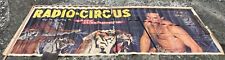 AFFICHE PALISSADE RADIO CIRCUS RADIO LUXEMBOURG DOMPTEUR GILBERT HOUCKE -FAUVES-