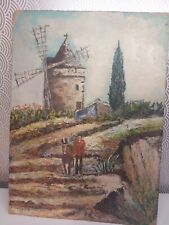 tableau ancien huile Sur Bois