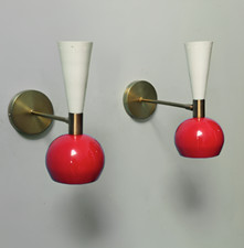 LOT DE DEUX APPLIQUES MURALES