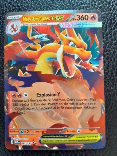 Carte pokémon méga - pokémon, dracaufeu