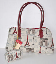 Royal Tapisserie sac à main avec porte-monnaie motif Paris monuments - NEUF