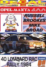 DECAL OPEL MANTA 400 ANDREWS R.BROOKES RAC 1984 5th (02)