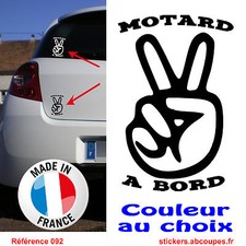 Sticker autocollant Motard à