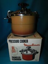 ANCIENNE COCOTTE MINUTE NEUVE 6L MARRON NEUVE DE 1978 MOULINEX + BOITE . NO SEB