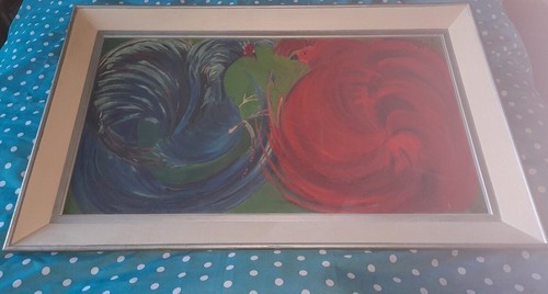 Peinture combat coq - coq, de