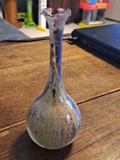 Vase Ancien Verre Verrerie Coloré Art Deco Vintage Design 