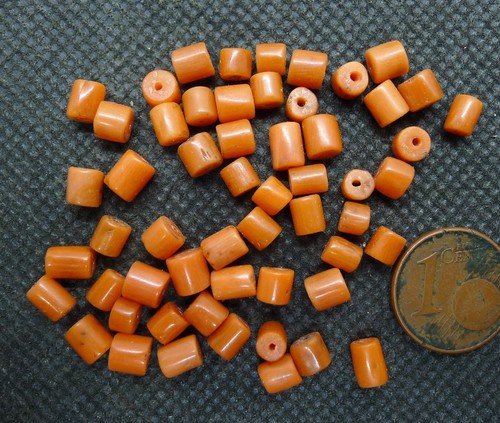 Lot perles corail collier - lot,