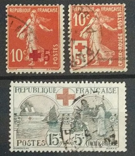 Timbres croix rouge - de, 1914