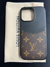 LOUIS VUITTON LV pour iPhone 14 PRO MAX Bumper Monogram Auth avec boite Occas...