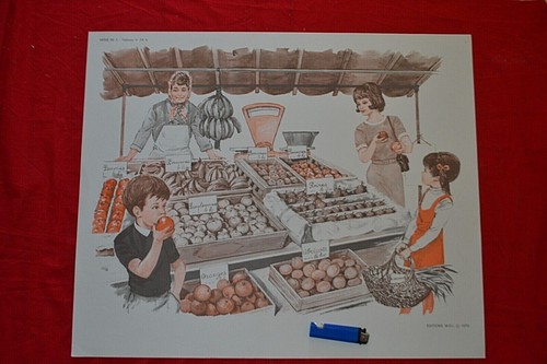 Ancienne affiche scolaire - , mdi