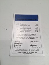 CARTE MONTAGNE DU DESTIN