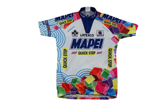 Maillot vélo rétro mapei - maillot,