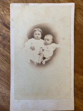Photo Carte de Visite CDV Portrait enfant bébé 1860 Photographe anonyme