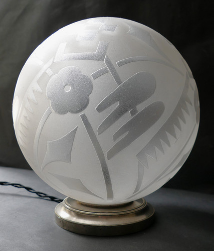 Lampe art déco - lampe, verre