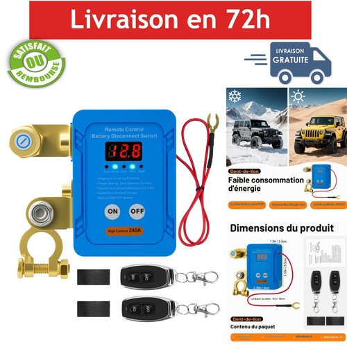 Disjoncteur batterie 12v 240a - batterie,
