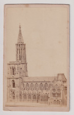 CDV Strasbourg - Maquette ? de la Cathédrale - Vintage albumen print c.1860