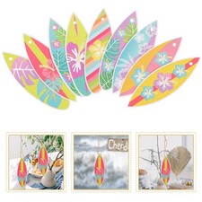  27 Pcs Pendentif Planche Surf Papier Decorative Déco Le Thème Plage