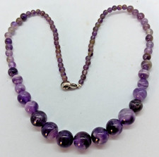 Ancien collier en améthyste  antique costume jewelry necklace