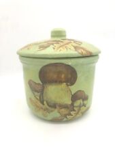 Pot à épices ail oignons échalotes champignons en terre cuite peint main