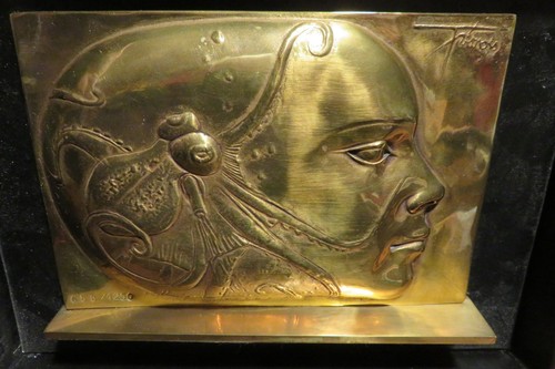 Bas relief bronze - relief, tremois