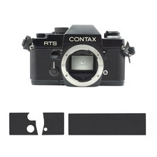 Premium Smooth Synthetic Leather Cover Kit   ---  Contax RTS  --- Black