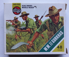 Figurines AIRFIX HO & OO - 1/72 - WWII GURKHAS - 48 pièces