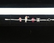 Girl's 6" Glass Bread Bracelet