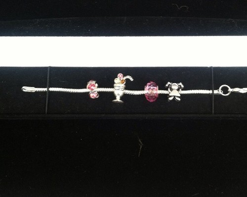 Girl glass bread - girl's, bracelet
