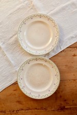 Assiette plate ancienne terre