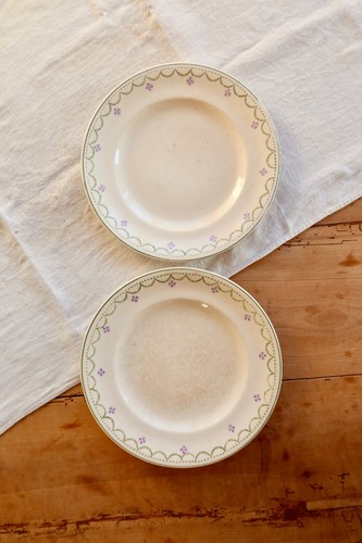 Assiette plate ancienne - , terre