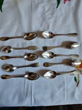 Franche & Frénais suite de dix cuillères à café métal argenté 
